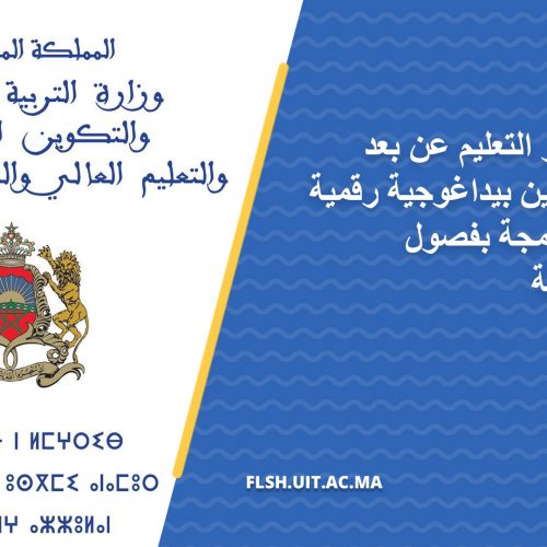 مواصلة تطوير التعليم عن بعد و إعداد مضامين بيداغوجية رقمية للوحدات المبرمجة بفصول الدورة الخريفية