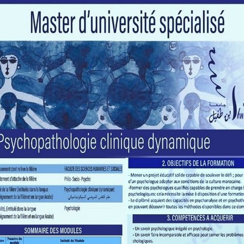APPEL A CANDIDATURE (Master d’Université Spécialisé (MUS) « Psychopathologie Clinique Dynamique »)