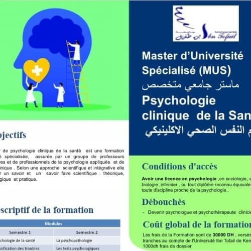 APPEL A CANDIDATURE (Master d’Université Spécialisé (MUS) « Psychologie Clinique de la Santé »)