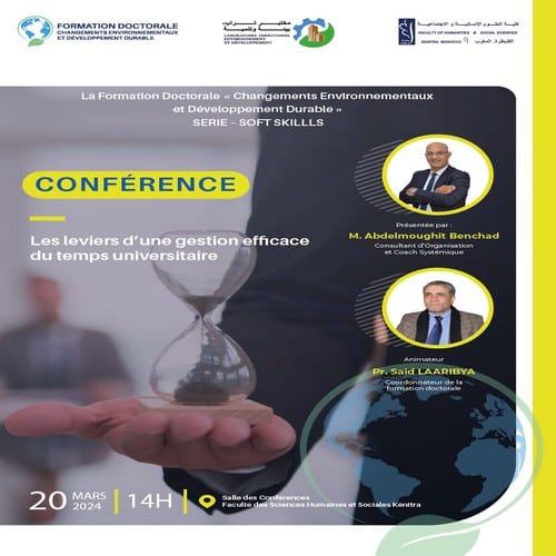 Conférence sous le thème : « Les leviers d’une gestion efficace du temps universitaire »